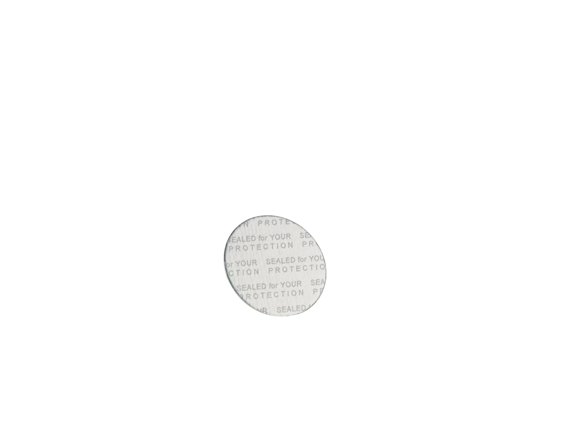 Aluminum foil liner with printing